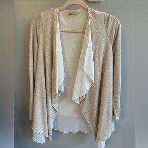 Cream & White layered cardigan Size S